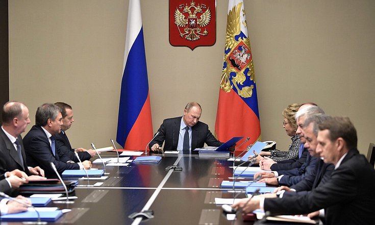 Владимир Путин провёл совещание с постоянными членами Совета Безопасности