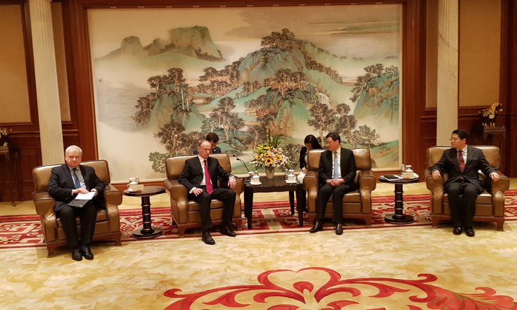 Секретарь Совета Безопасности России Николай Патрушев встретился с мэром города Шанхая  Ин Юном