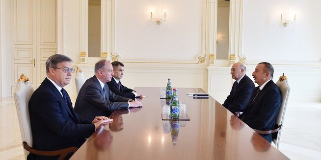 Президент Азербайджанской Республики Ильхам Алиев принял Секретаря Совета Безопасности Российской Федерации Николая Патрушева