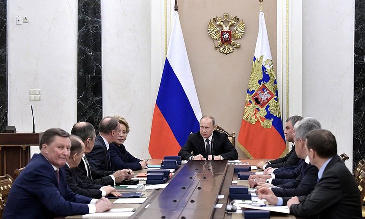 Владимир Путин провёл совещание с постоянными членами Совета Безопасности