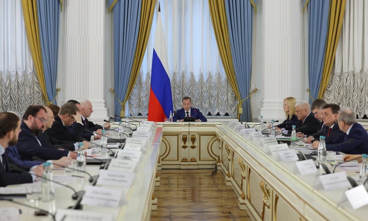 Заместитель Председателя Совета Безопасности Российской Федерации Дмитрий Медведев провел заседание Межведомственной комиссии Совета Безопасности Российской Федерации по вопросам совершенствования государственной миграционной политики