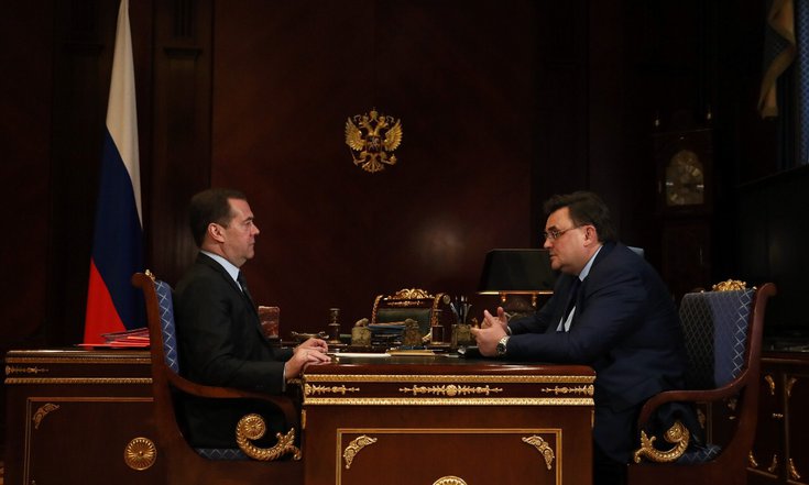 Дмитрий Медведев встретился с министром юстиции РФ