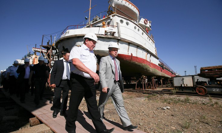 С. Вахруков  посетил площадку Якутской ГРЭС-2