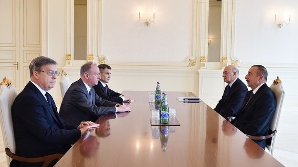 Президент Азербайджанской Республики Ильхам Алиев принял Секретаря Совета Безопасности Российской Федерации Николая Патрушева