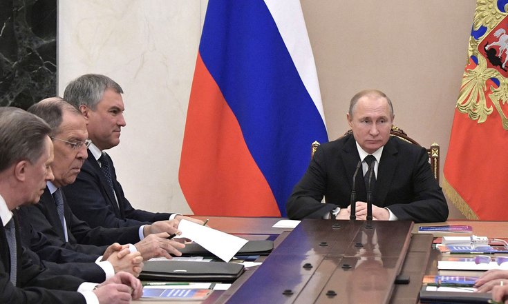 Совещание с постоянными членами Совета Безопасности РФ