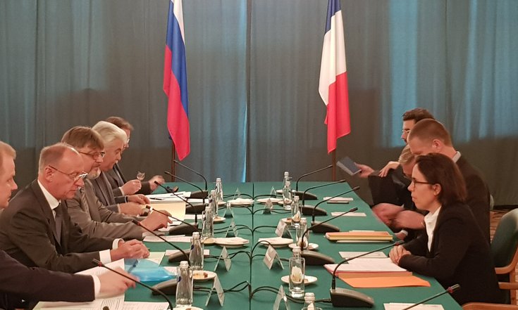 Николай Патрушев и госпожа Клер Ландэ