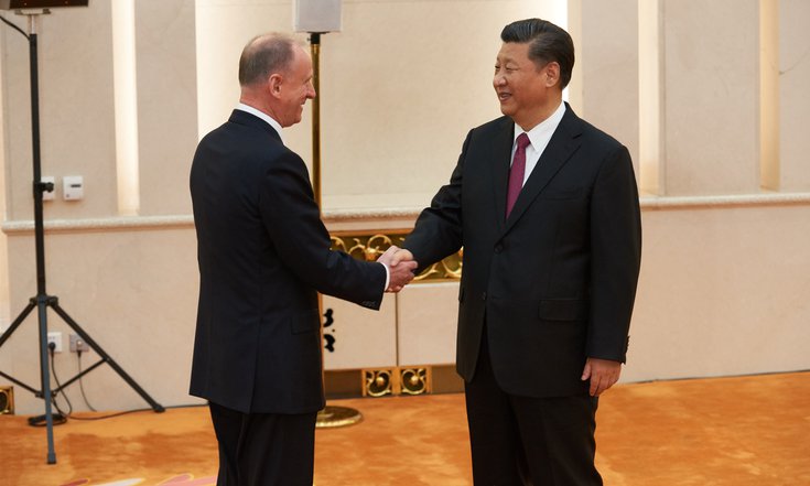 Председатель КНР Си Цзиньпин на встрече с секретарями Советов безопасности стран-членов ШОС