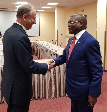 Николай Патрушев и Калев Мутондо