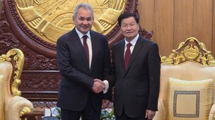 Президент Лаоса, Генсекретарь ЦК Народно-революционной партии Лаоса Тхонглун Сисулит принял Секретаря Совета Безопасности Российской Федерации Сергея Шойгу